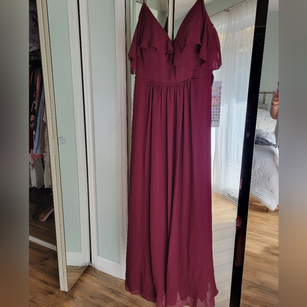 Morilee Bridesmaid / Prom Dress, Size 22, Wine/Burgandy
